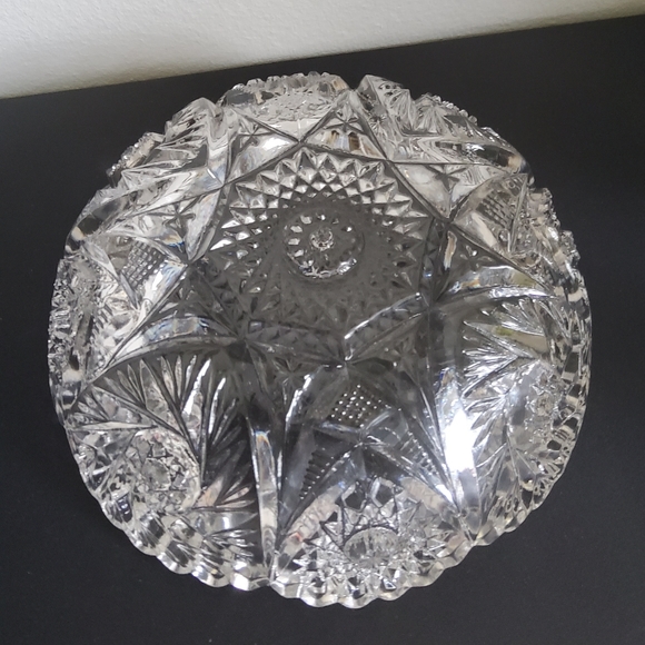 Vintage Crystal  Serving Bowl Imperial Glass Co. - Picture 5 of 6
